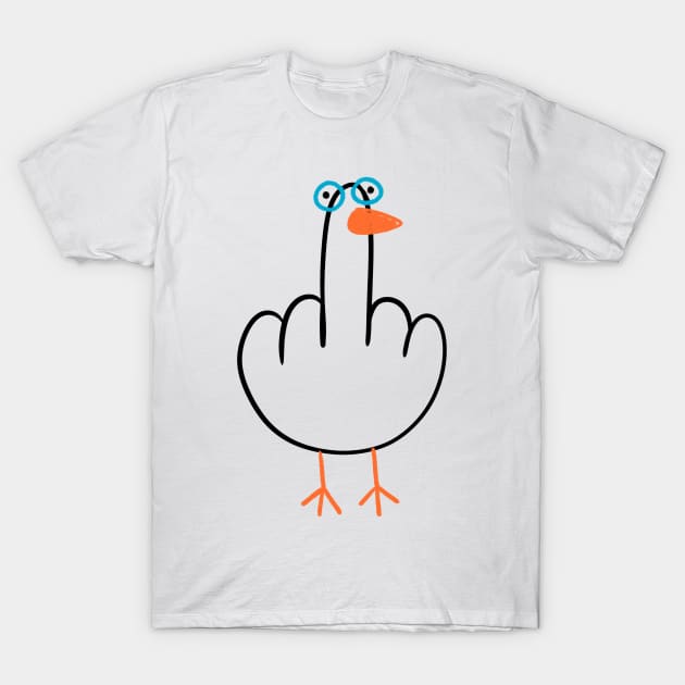 Goose Middle Finger T-Shirt by Otrebor